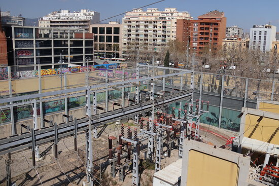 Endesa's Mata electrical substation in Barcelona's Poble-sec neighborhood (by Aina Martí)